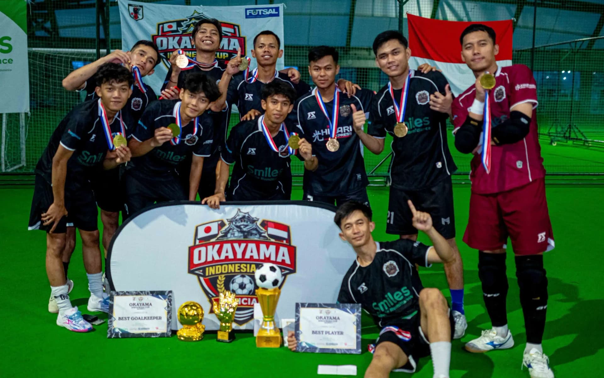 Rebilion Kickers FC Osaka Juara Okayama Indonesian Cup Season 1 2026, Taklukkan Al Burok FC 5–1 di Final